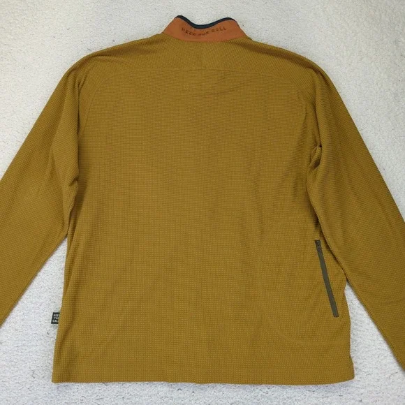 Howler Bros Talisman Fleece Jacket Mens Size Large Full Zip Lined Gorpcore Dijon - Picture 5 of 7